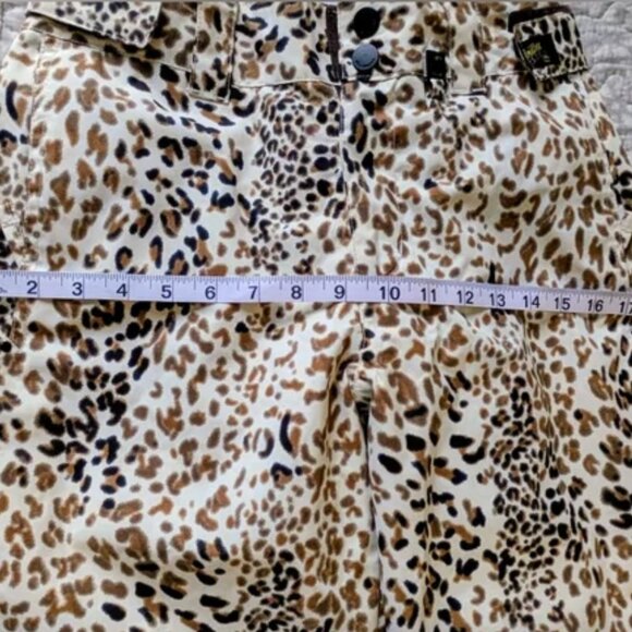 Cheetah Print Snowboard Pants - Picture 3 of 5